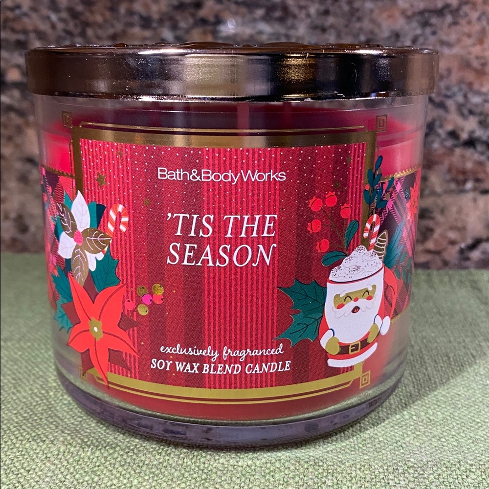 “🎅🏻’Tis The Season” 3-Wick Candle by Bath & Body Works, 14.5 oz / 411 g, NWT